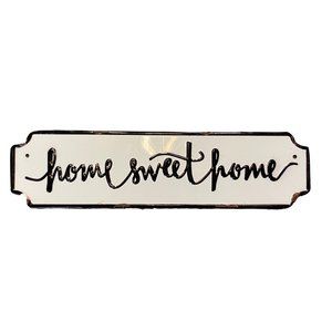 Metal "Home Sweet Home" Sign